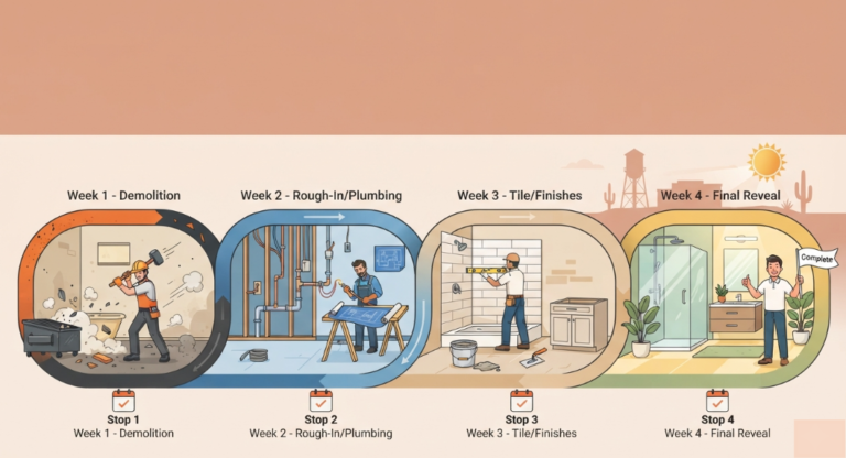 bathroom remodel timeline