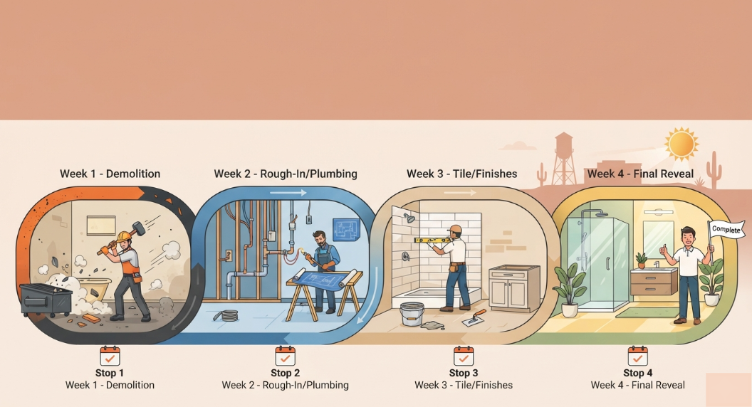 bathroom remodel timeline